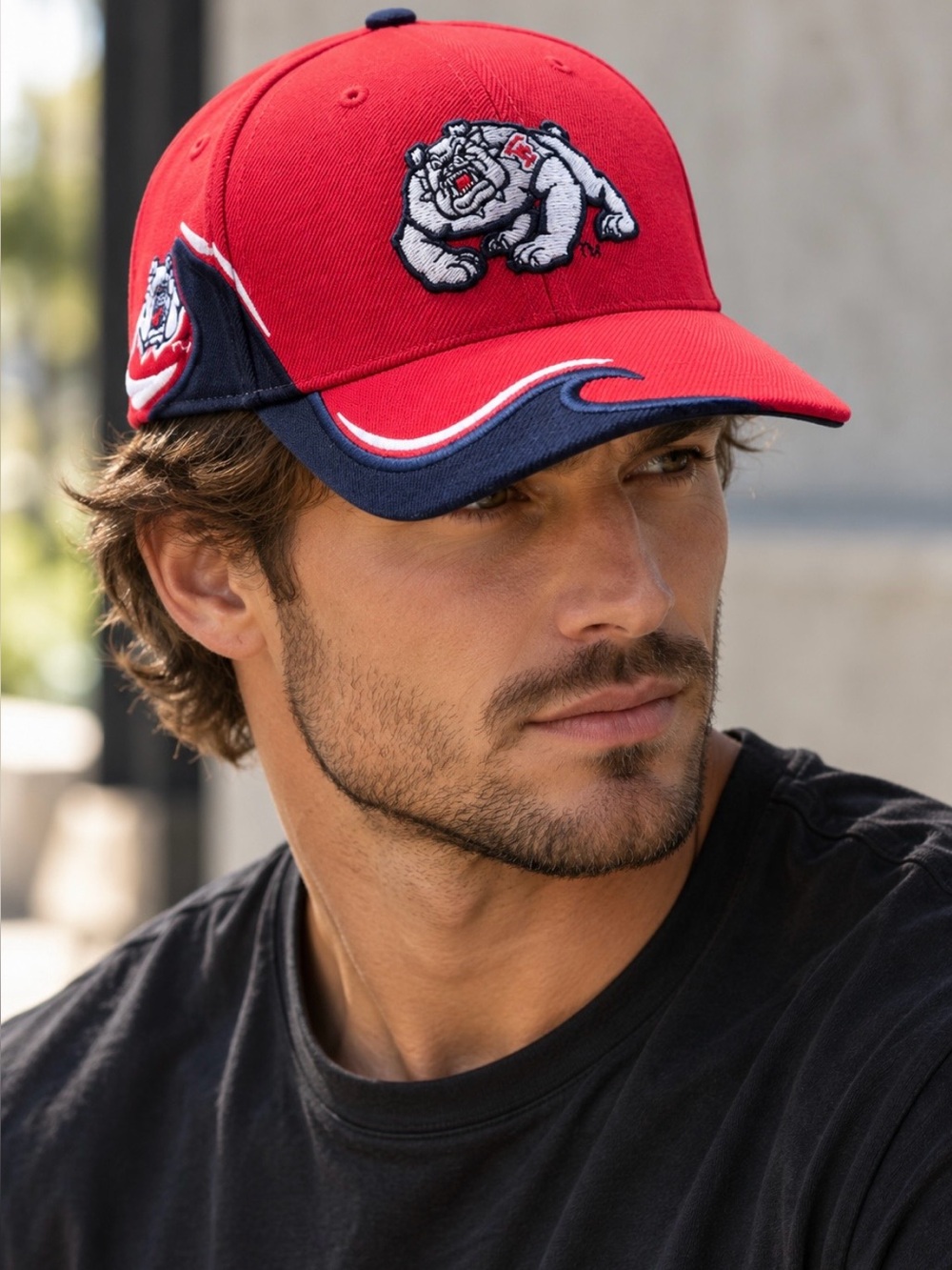 NWT Colosseum NCAA Fresno State Bulldogs Wool Blend Embroidered Ball Cap